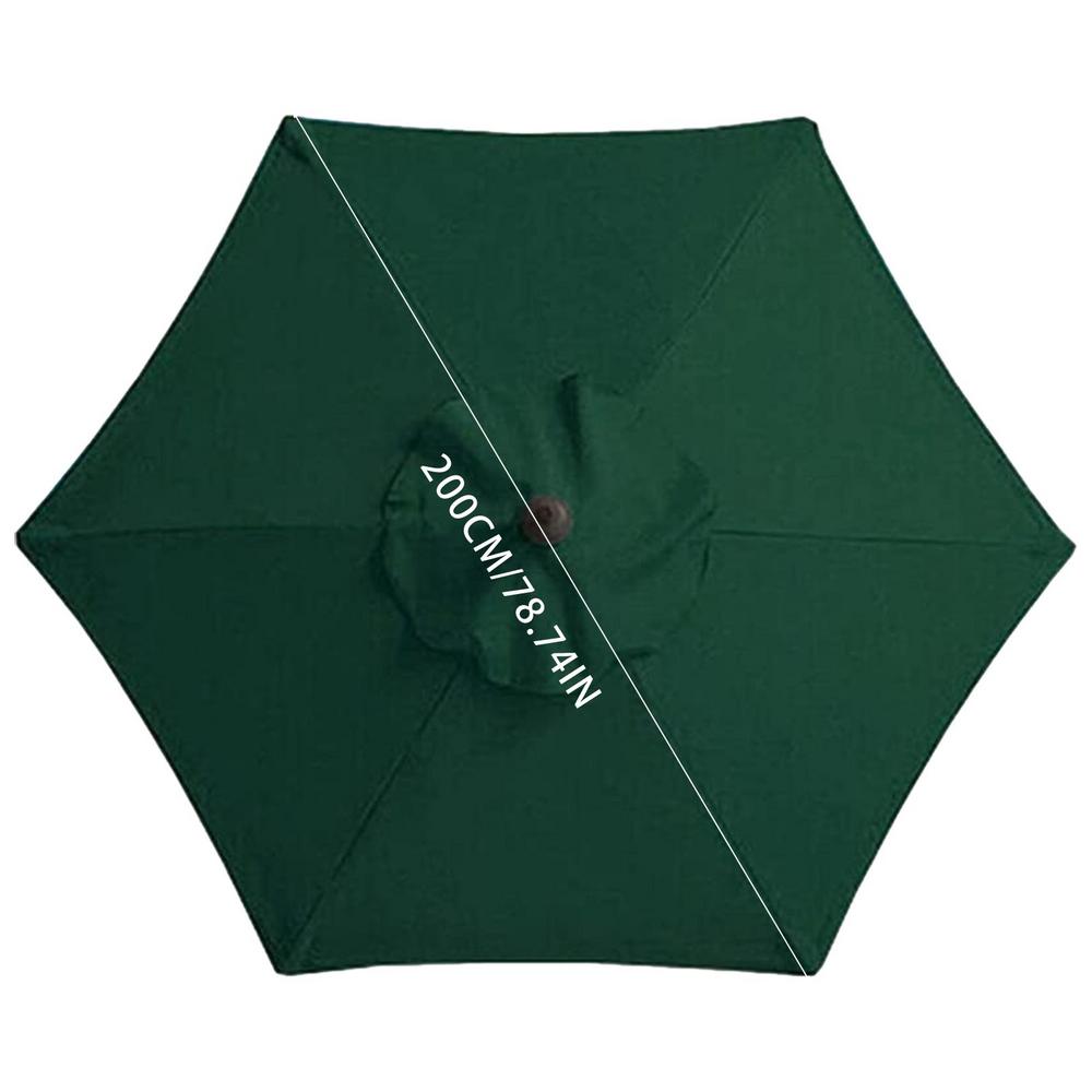 Tela de repuesto para sombrilla de Patio, toldo Hexagonal impermeable para playa, protección solar, accesorios desmontables: Verde