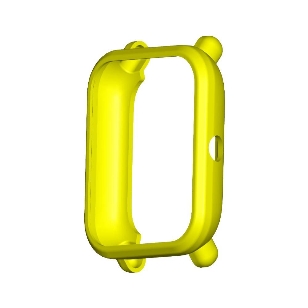Weiche TPU Fall Abdeckung Schützen Shell Für Huami Amazfit Bip S Smart Uhr Abdeckung Schutz Fall Zubehör Silikon Protector: Yellow