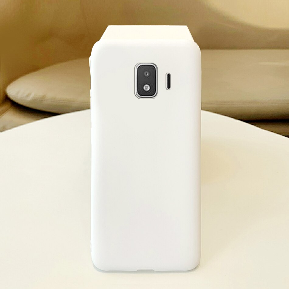 Voor samsung galaxy  j2 core telefoonhoesje siliconen snoep zachte hoes voor coque fundas samsung  j2 core  j260 sm-j260f hoesje: Wit