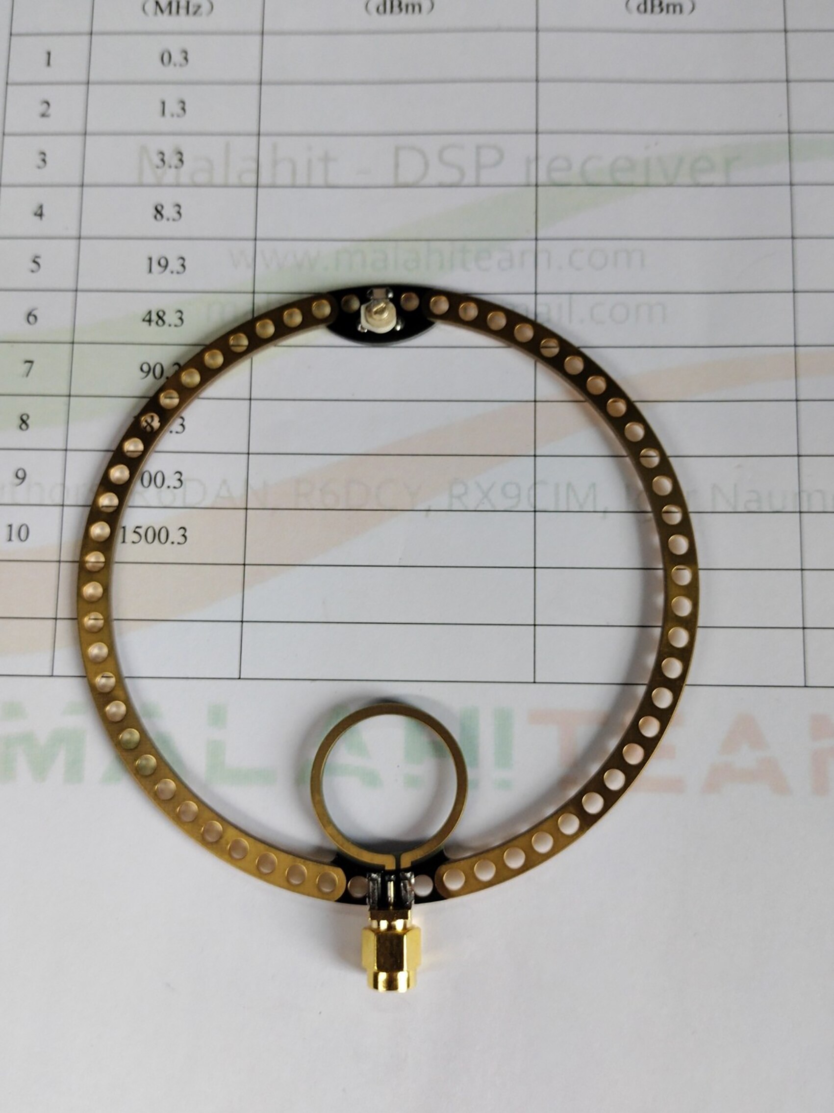 70MHz - 200MHz VHF FM Loop Antenna Narrow-band Antenna For MALAHIT SDR Radio Receiver