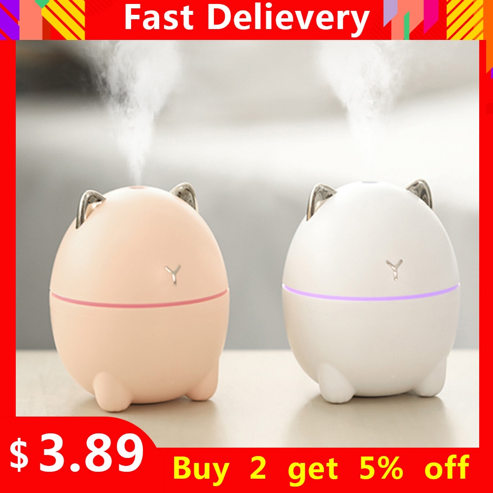 USB Mini Air Humidifier for HomeUltrasonic Air Humidifier Aroma Essential Oil Diffuser for Car Mist Maker Diffusers Air Fresher