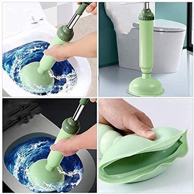 Outil de déverrouillage de l&#39;eau pour toilettes, , drague de vidange, piston d&#39;air, décolmatage d&#39;évier, forte aspiration, outils de déblocage