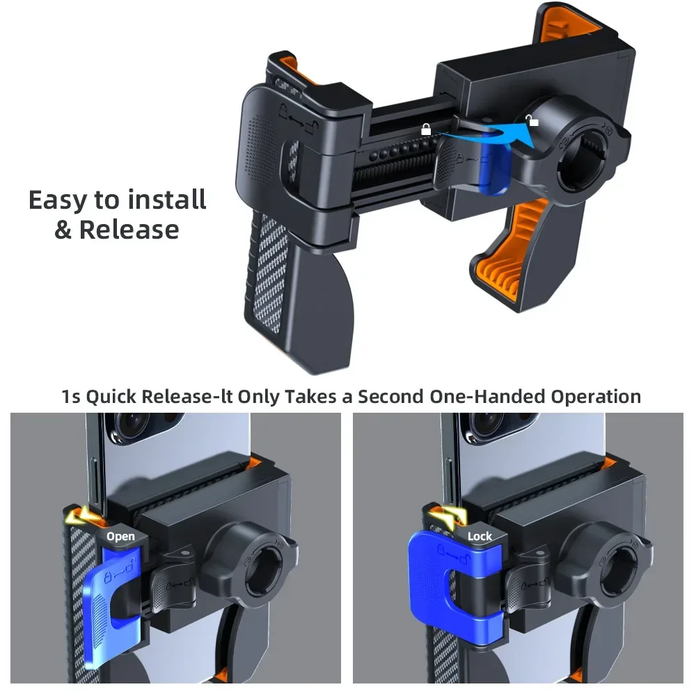 Bike Phone Holder Shockproof Elastic Bicycle Motorcycle Silicone Mobile Phone Holder Anti-Shake Motorcycle Phone Mount Supplies