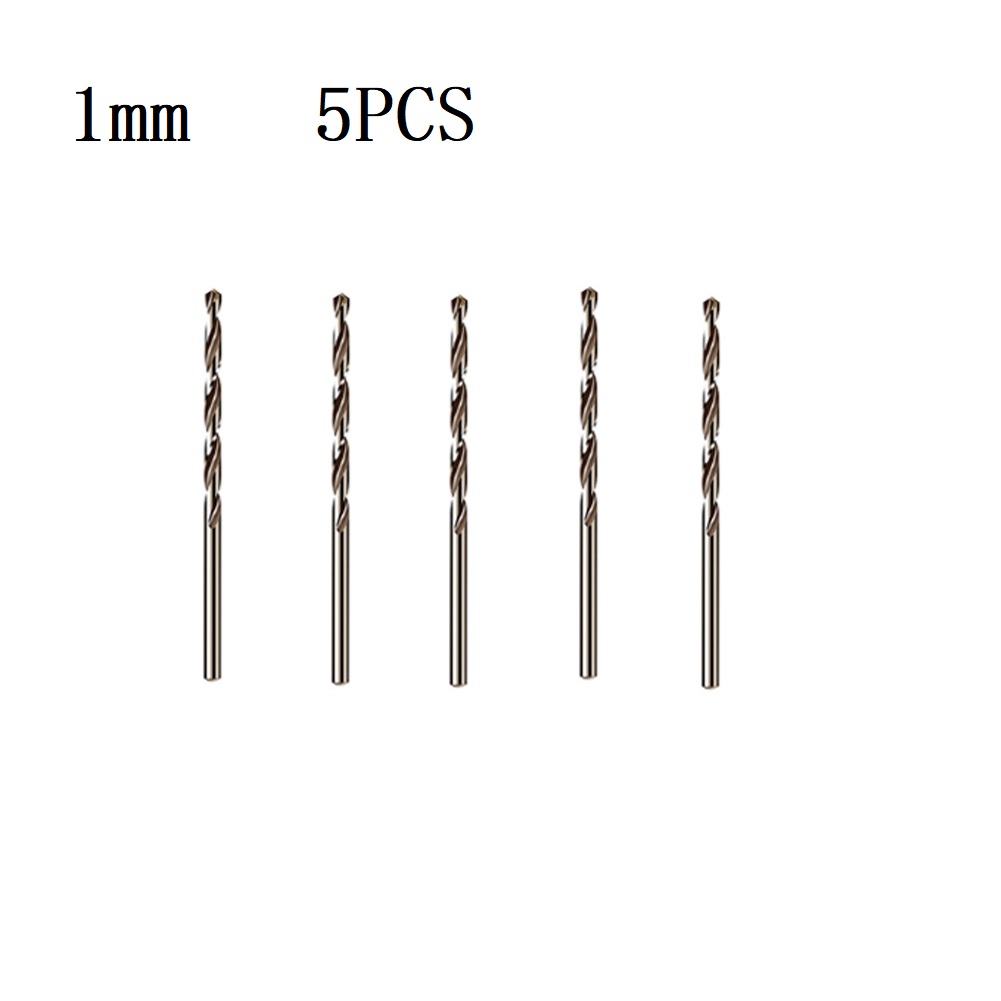 5/10 Uds HSS M35 broca de cobalto 1mm 1,5mm 2mm 2,5mm 3mm para barrena de acero inoxidable piezas de herramientas eléctricas de prensa de taladro de: Castaño