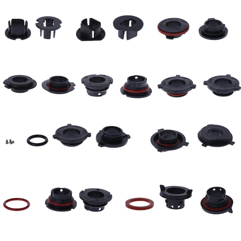 Adaptador de Base de soporte para bombilla LED para faros de coche de vehículo, soporte de enchufes para H1 H3 H4 H7 H11 H13 9004 9005 9006 9007, 2 uds.