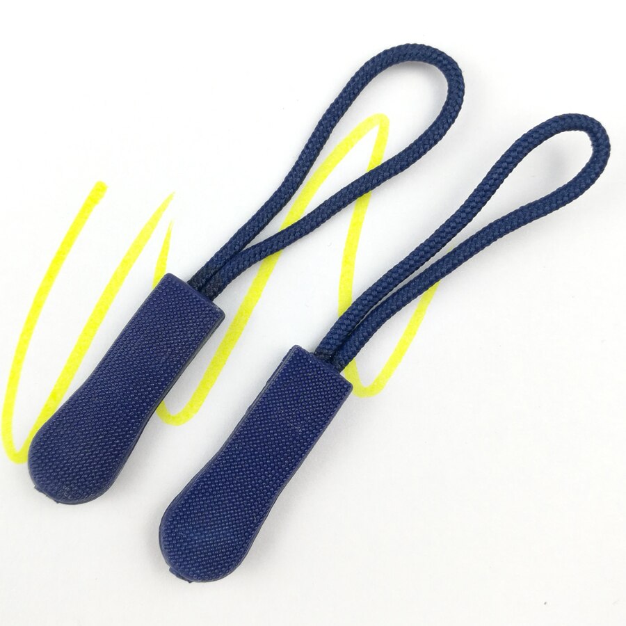 10 Stks/zak PVC Rits Trekkoord Rits Pull Puller End Fit Touw Tag Fixer Zip Koord Mix Kleur voor Kledingstuk tassen