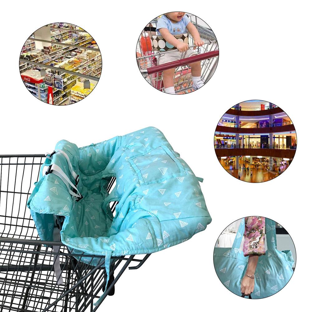 Draagbare Baby Winkelwagen Kussen Supermarkt Winkelen Eetkamerstoel Pad Auto Beschermende Mat Zitje Reizen Voor Kinderen In Voorraad
