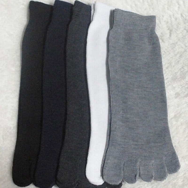 Winter Autumn Soft Sports Socks Warm Comfortable Men Top Women\'s Guy Five Finger Pure Soft Cotton Toe Socks