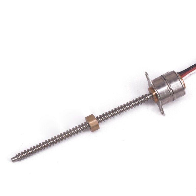 Mini 10mm Stepping Motor DC 5V 2-phasse 4-wires Micro Stepper Engine Precision Long Linear Lead Screw Nut Slider 50mm Stroke