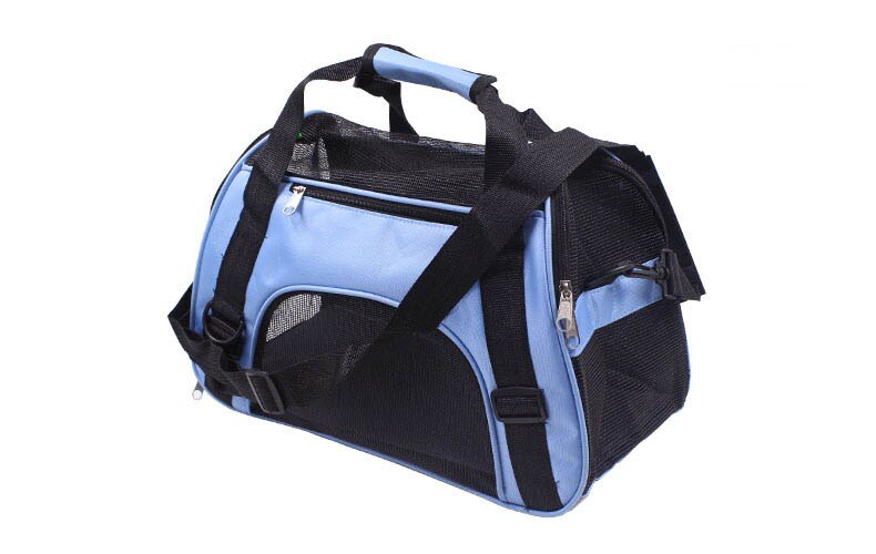 Bolsa para mascotas, mochila portátil para mascotas, bolsa para perros, bolsa cruzada para mascotas: Azul