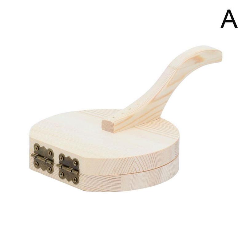 Wooden Dough Pressing Tool Dough Presser Dumpling Skin Press Tool Mold Baking Dumpling Kitchen Pastry Wrapper Tool Making E9O7: A