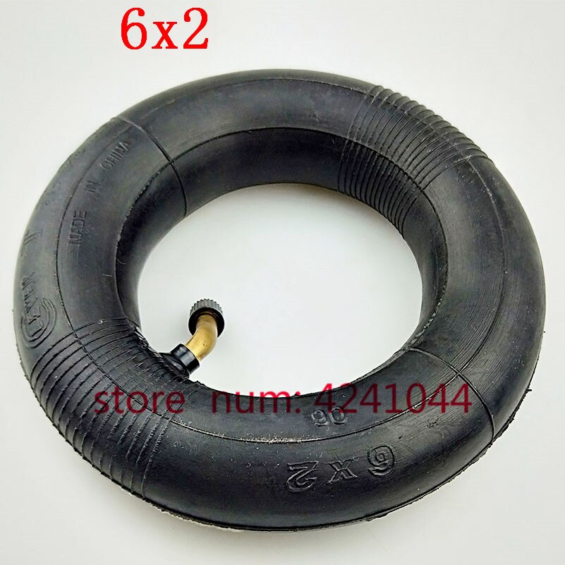 6 tommer 6 x 2 dekk og slangesett passer for elektrisk sparkesykkel rullestol lastebil  f0 pneumatisk hjul vogn vogn lufthjul sykkel: Slange