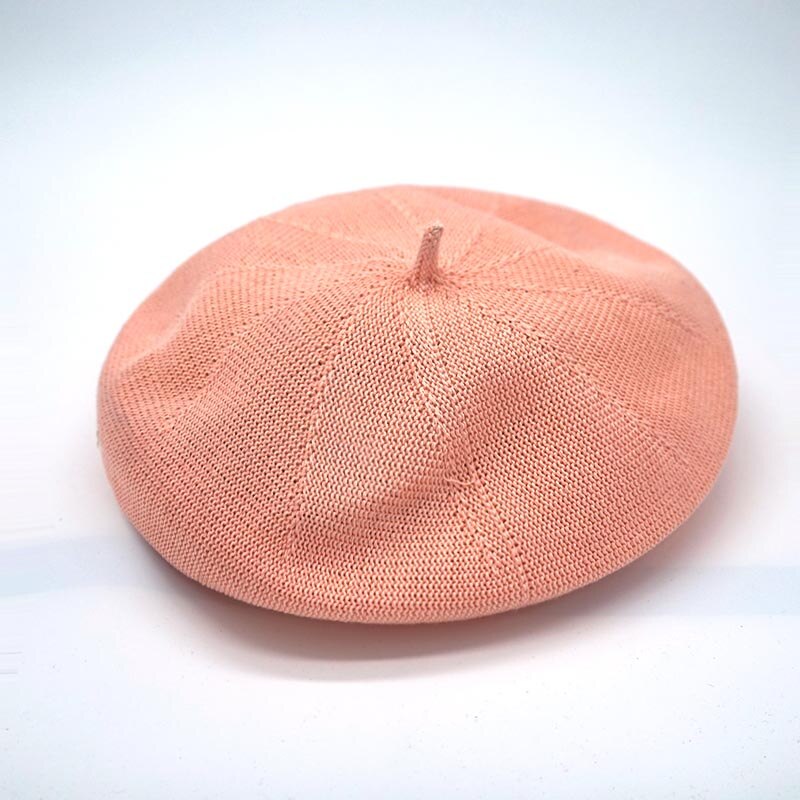 100%  bomulds justerbar kvinder hat baret hat forår og sommer græskar klovn pige retro baret bønne hat: 2
