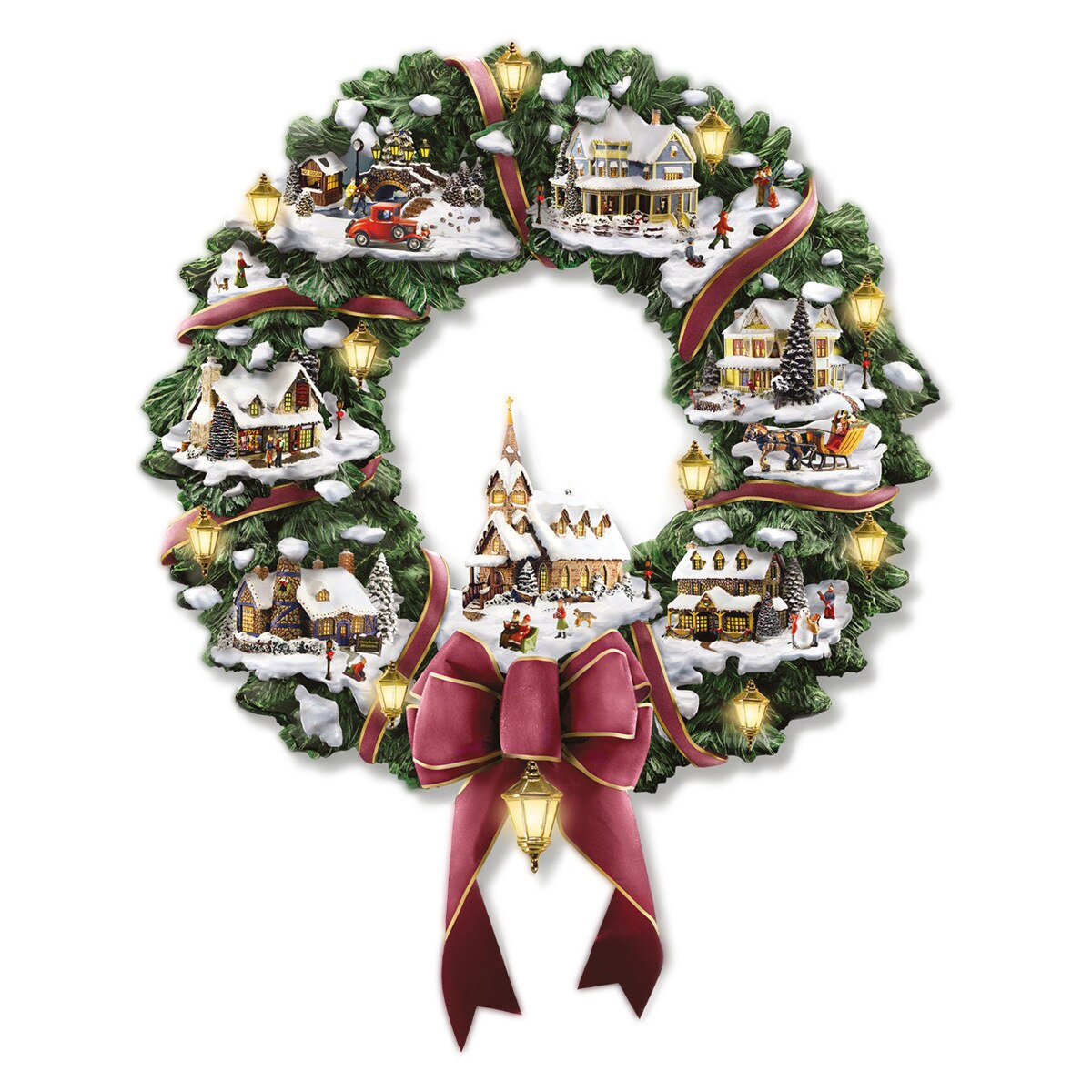 Santa Garland Sticker Ornaments Sticker Window Glass Decoration Waterproof Pvc Sticker 20x30cm: I