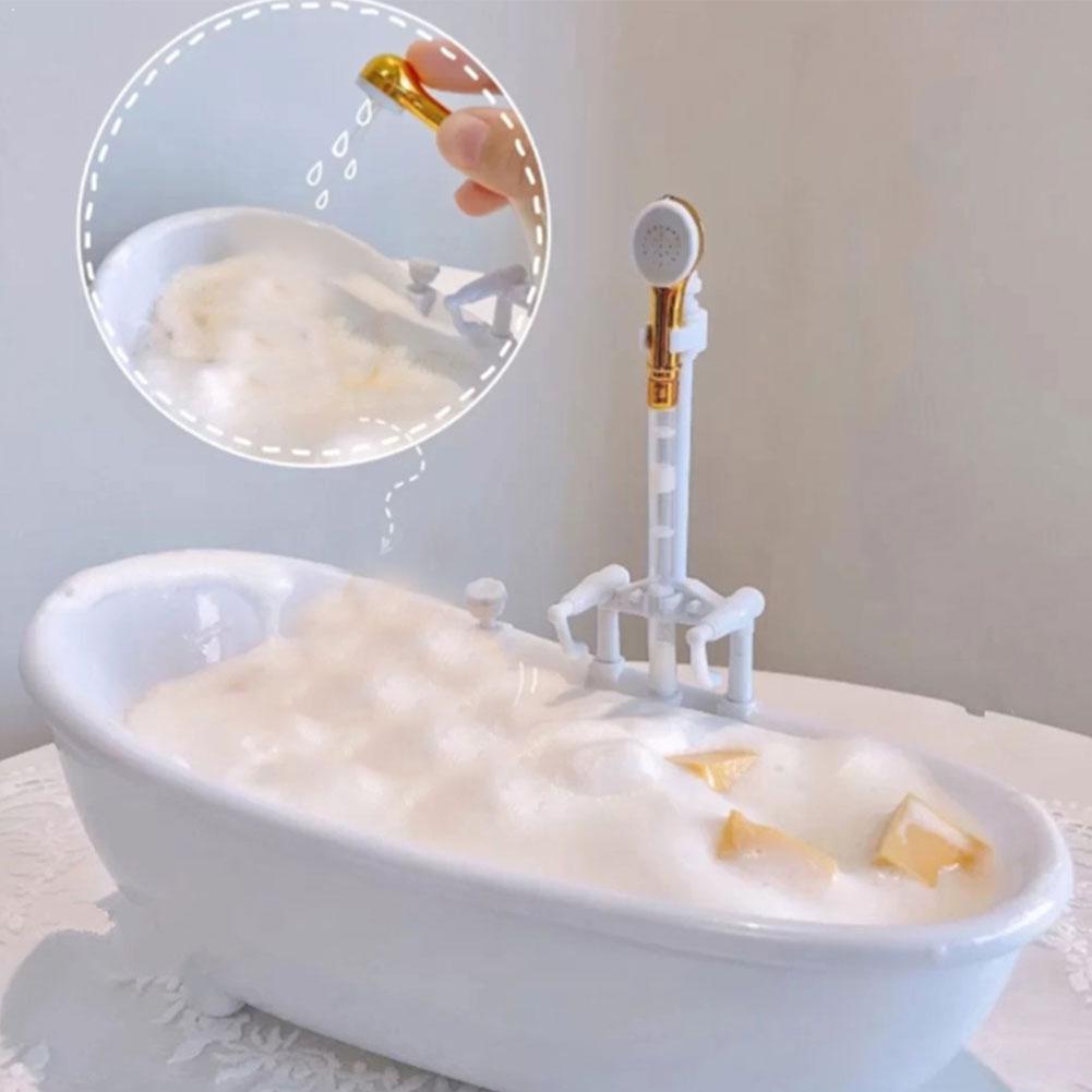 Doll House Automatic Circulating Water Bathtub Bathroom Accessories V2T7