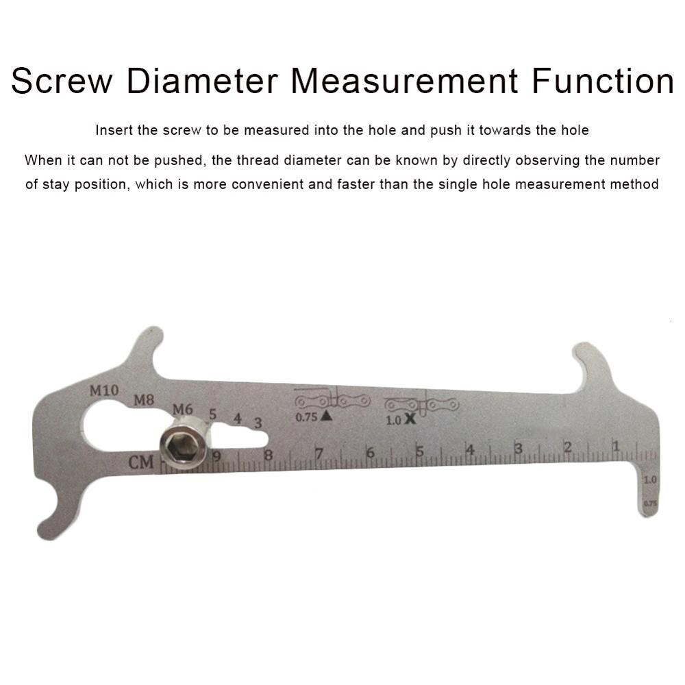 Chain Measuring Mountain Bike Chain Measuring Indicator Caliper Wear Measuring Instrument Measuring Chain Caliper Detection Tool