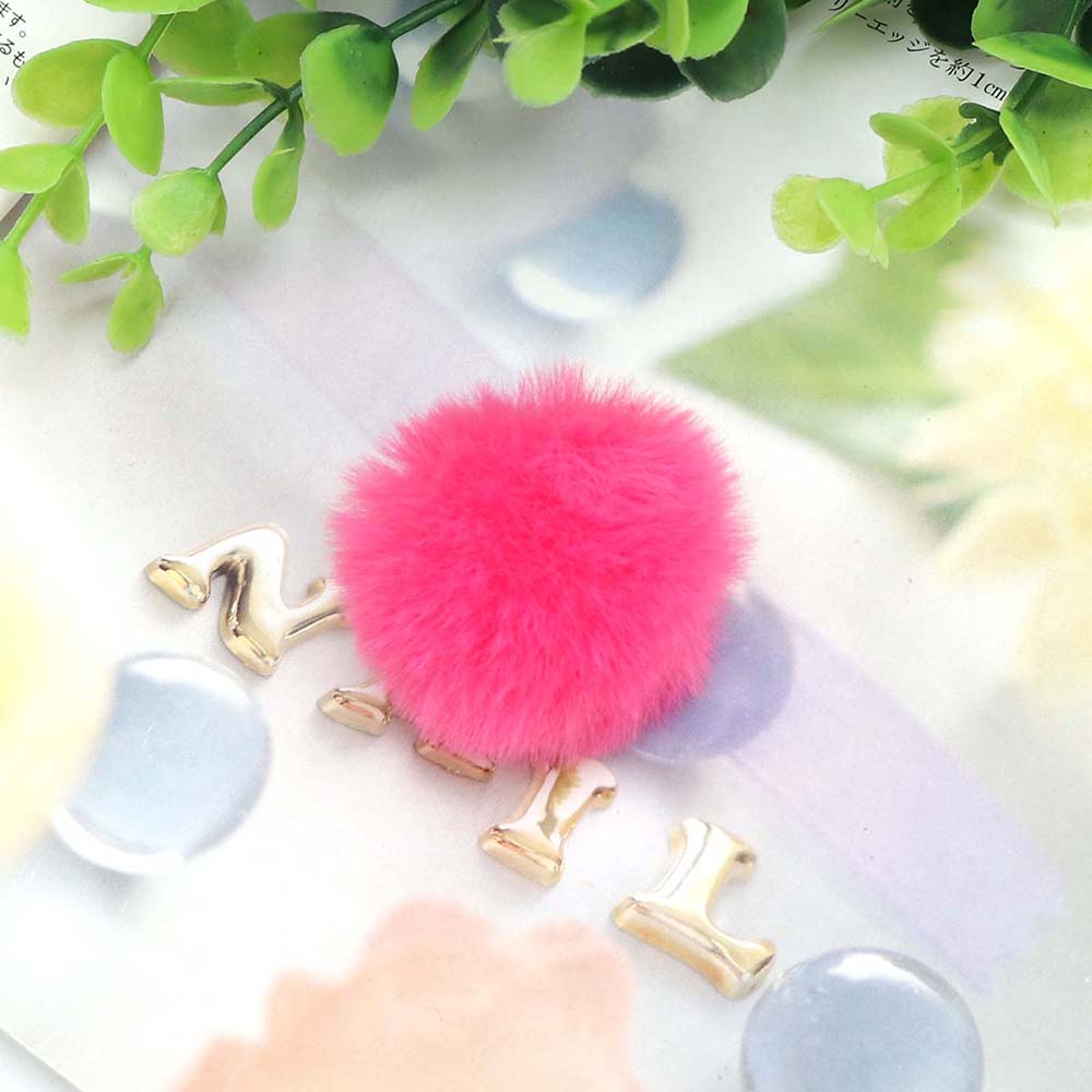 10 stk / posere 3-6cm pomponger fluffy plysjball mykt kunstig hår ball farge pompong diy sko lue bag klestilbehør: 4 cmroset