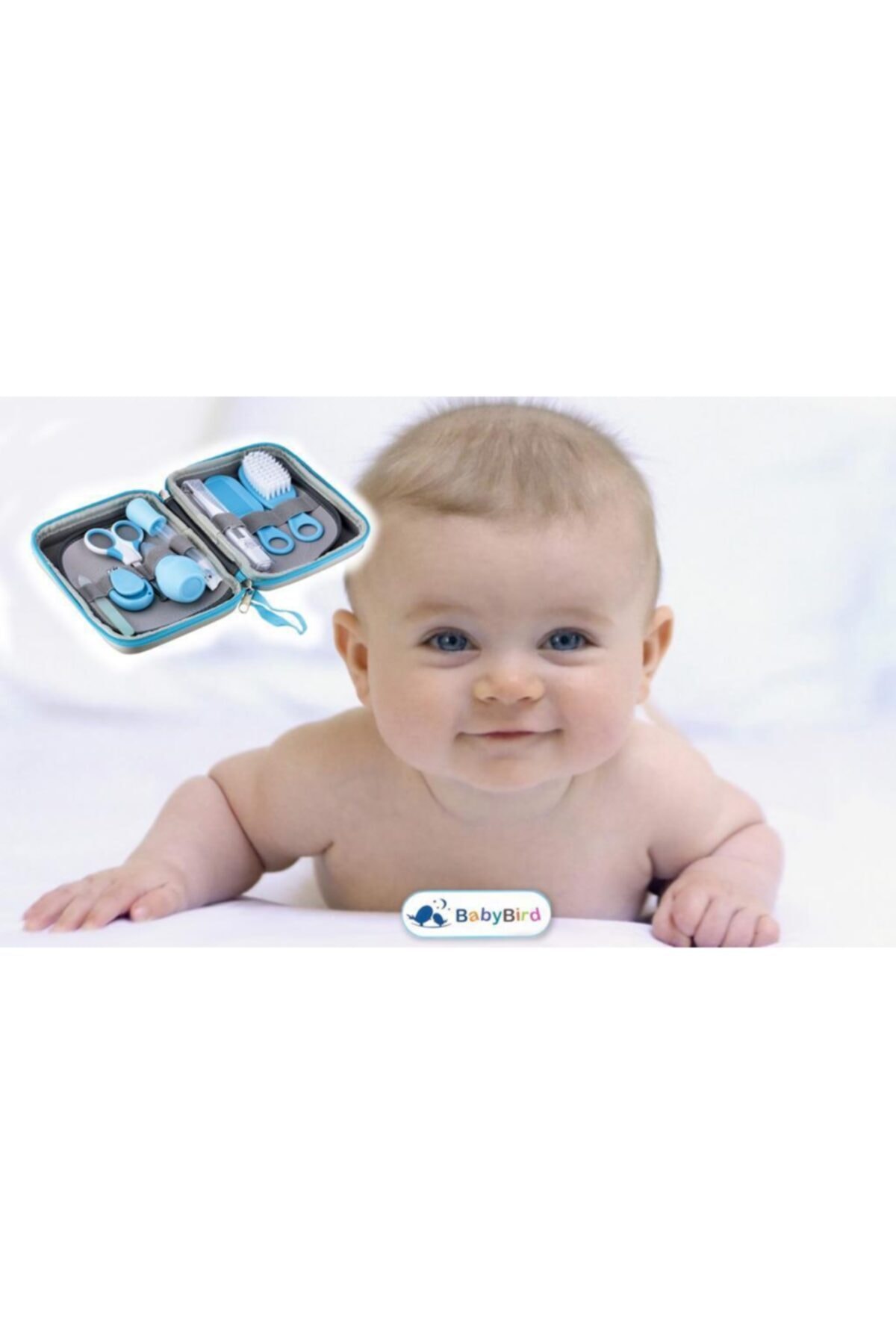 Blue Baby Care Bag Practical Baby Care Set