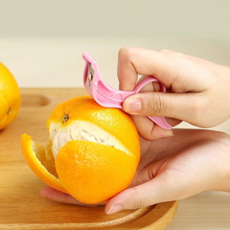 Pelador de frutas y verduras multifuncional, anillo de dedo, herramientas de raspado continuo para la piel, pelador de manzana, accesorios de cocina para el hogar