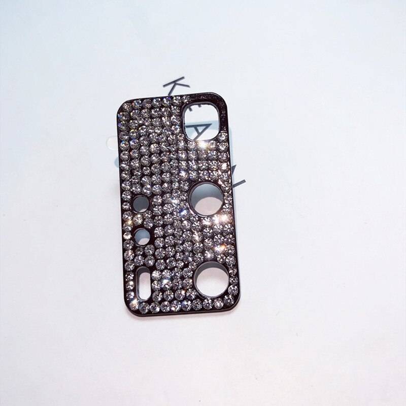 For Samsung S20 Ultra S20 Plus Telefon Lens Protective Cover 3D Rhinestone Glitter Camera Lens Film Protector Case Obudowa Etui: For Galaxy S20Plus / Black