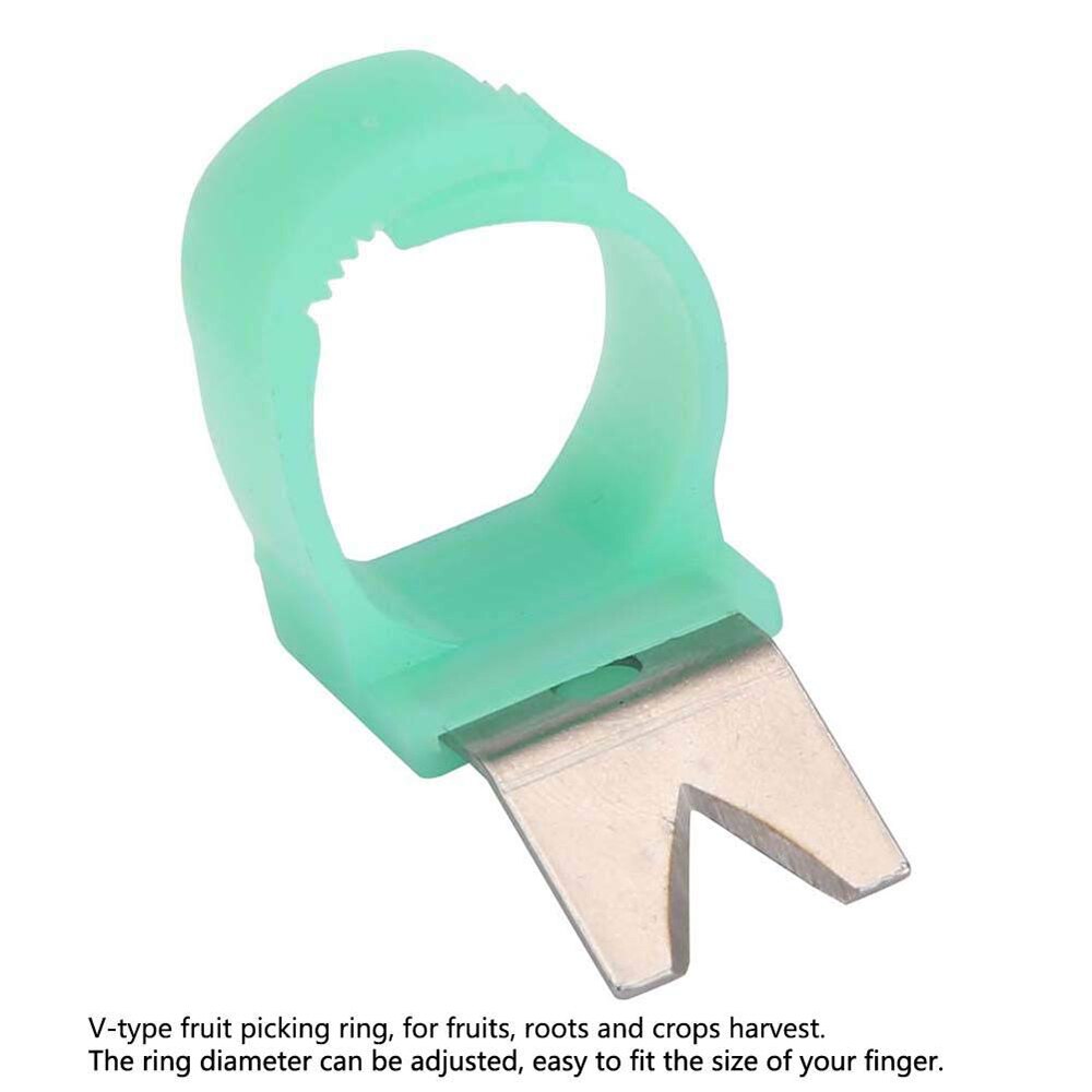 Garden tools V Model Good Tomato Cucumber Grape Fruit picking Blade Tool Pick up Melon Scissors picking Ring GT05001