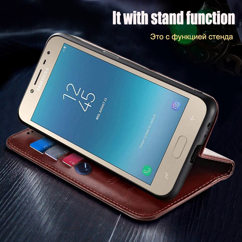 Case Voor Samsung Galaxy J2 Core Case Flip Leather Cover Voor Galaxy J2 Core J 2 SM-J260F J260F J260 cover Coque