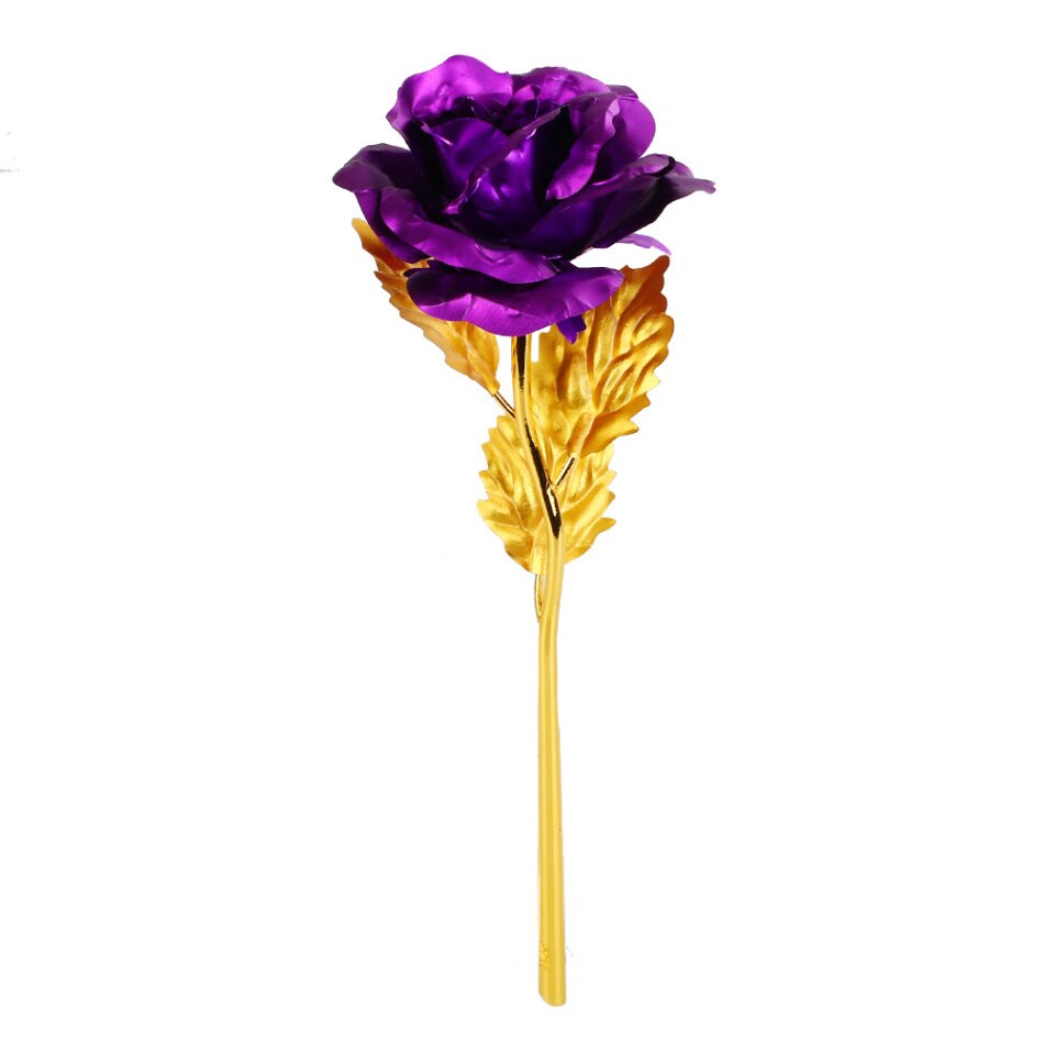 Rose, 24k gouden roos voor haar/vriend/mama/oma/leraar/met transparante standaard en prachtige geschenkdoos, romantisch cadeau voor Valentijnsdag, Moederdag, jubileum, verjaardag, Kerstmis (poeder Rose, 24k gouden roos voor haar/vriend/mama/oma/leraar/met transparante standaard en prachtige geschenkdoos, romantisch cadeau voor Valentijnsdag, Moederdag, jubileum, verjaardag, Kerstmis (poeder