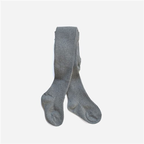 Juríadka meia-calça infantil feminina de algodão, meia-calça feminina de malha macia e sólida para bebê, branca e preta apertada, primavera e outono: XL for 8-10Years / Cinza