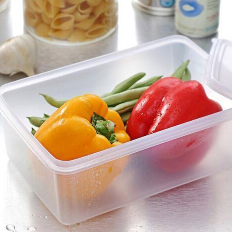 Plastic Clear Herbruikbare Voedsel Opslag Container Lunchbox Luchtdichte Afdichting Met Deksel L4MF