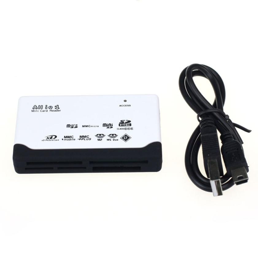 Factory Price Good USB 2.0 Card Reader for SD XD MMC MS CF SDHC TF Micro SD M2 Adapter