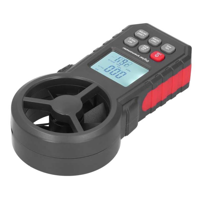 Wind Speed Meetinstrumenten Digitale Anemometer WT87B Digitale Anemometer Met Lcd Backlight 9V Handheld Wind