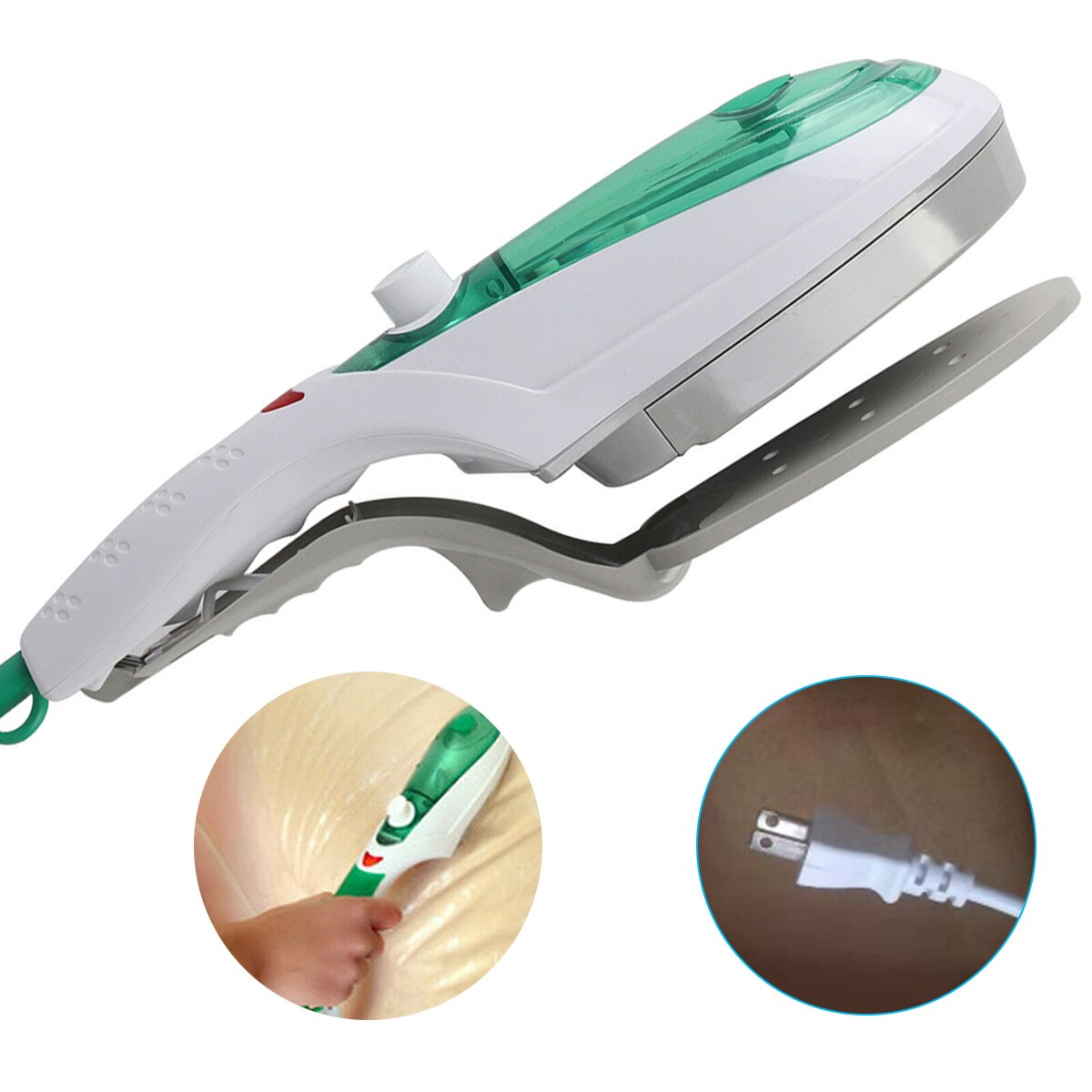 Handheld Portable Mini Handheld Clothes Steamer Home Travel Electric Garment Clothing Steam Iron Steam Ironing Machine: US plug