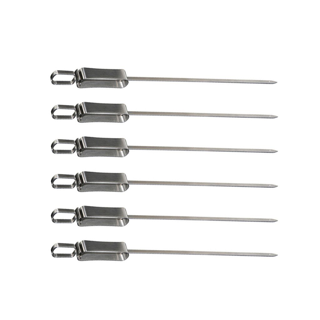 Keuken Accessoires Bbq Rvs Shish Kabob Spiesjes Barbecue Stok Grillen Lange Naald 8Pcs Cocina Keuken Для Кухни