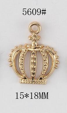 20 Stks/partij Goud Kleur Plated Koperen 3D Princess Crown Charms Hanger Voor Sieraden Maken Diy Handgemaakte Armband Bevindingen Craft Z620: 05
