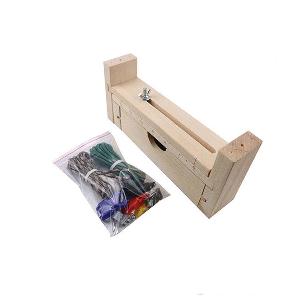 1pcs DIY Wood Paracord Jig Bracelet Maker Adjustable Weaving Craft Maker Bracelet Knot Tool Bracelet Wristband Knitting Tool