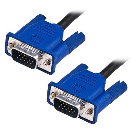 thumbnail image 2 of 10-Pack Of SVGA/VGA Monitor Cables – 15-Pin Male To Male – 5 Feet Each – For PC To Monitor/TV 2 of 12