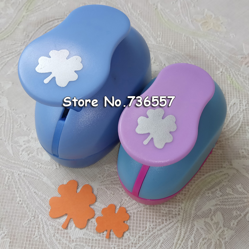 2pcs (2.3cm,1.4cm) four leaf shape craft punch set Punch Craft Scrapbooking school Paper Puncher eva hole punch