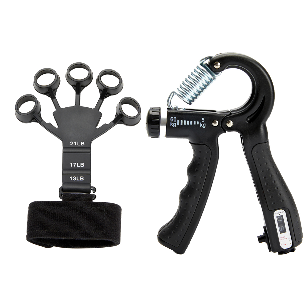 5-60Kg Einstellbare Schwere Hand Greifer Fitness Hand Trainer Griff Handgelenk Ausbildung Finger Greifer Hand Stärker Für Patienten: MULTI