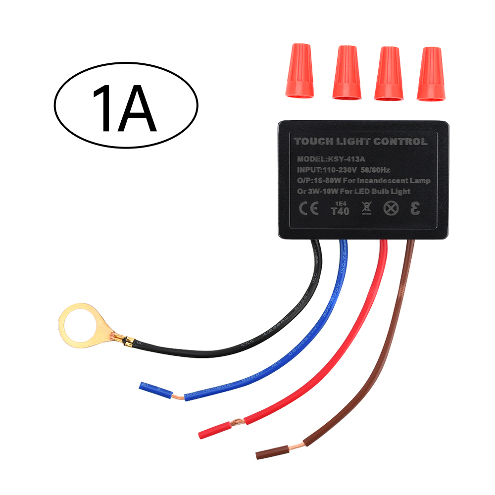 AC110-230V 1a/3a Touch-Dimmer-Schalter Schreibtisch lampe Lichts teuerung modul Touch-Lampe Reparatur-Kit für dimmbare LED-Glühlampen: Beige
