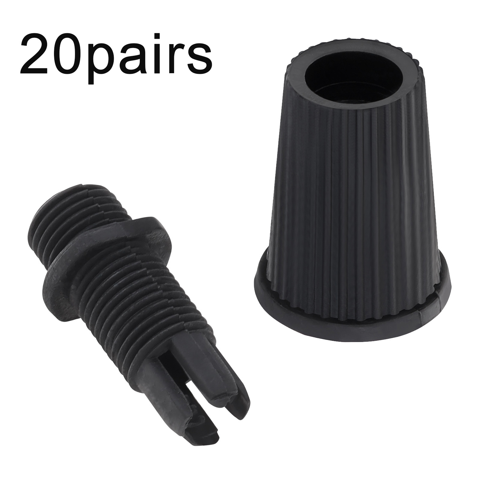 20 Pairs Cable Glands Plastic Strain Reliefs Connectors Cord Grips for Pendant Hanging Light / Ceiling Lighting / Wiring