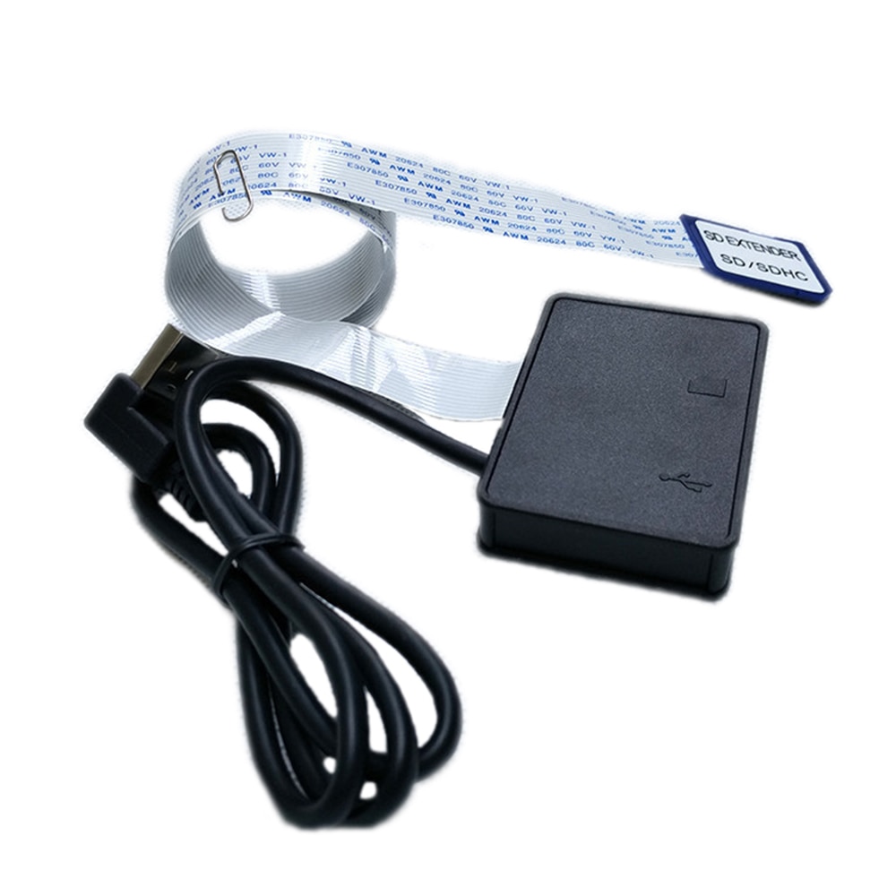 Usb Flexibele Verlengkabel Extender Adapter Converter Sd-kaart Vrouwelijke Sdhc Kaartlezer Voor MP3 Gps Mobiele Telefoon 54/70 Cm