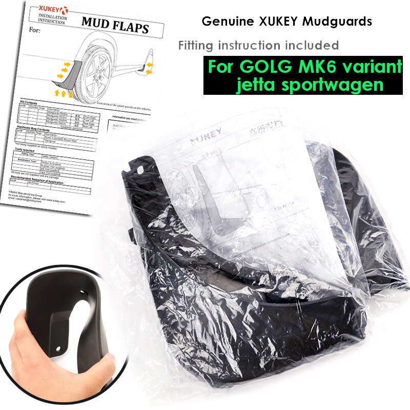 Set Molded Mud Flaps For Vw Golf Mk Variant Estate Mudflaps Splash Guards Front Rear Mud