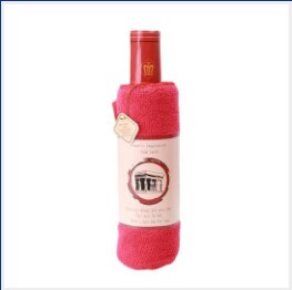 Of Doorverkopen Rode Wijn Handdoek Taart Moeder Dag Sturen Moeder Vader Sturen Promotionele 100% Ultrafijne Vezels Microfiber Handdoek: Red