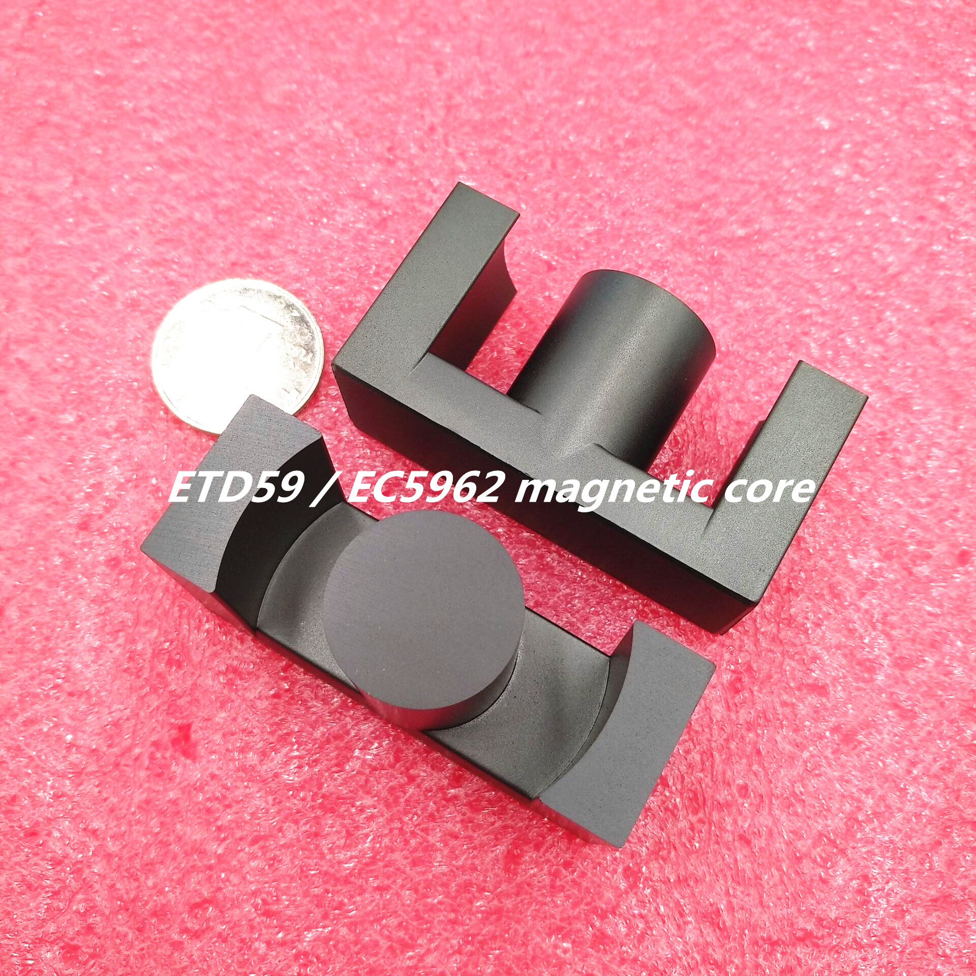 ETD59 / EC5962 Manganese Zinc Ferrite Core Horizontal 12 + 12 Skeleton High Frequency Transformer Core PC40: Type1