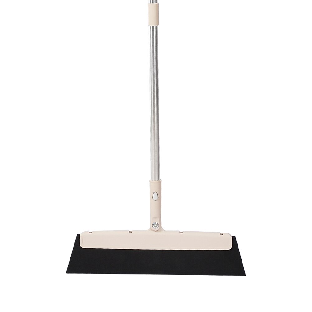 Balai tressé en paille , plaque d&#39;essuie-glace pour sol, manche de suspension de salle de bain, grattoir de nettoyage multifonction Durable