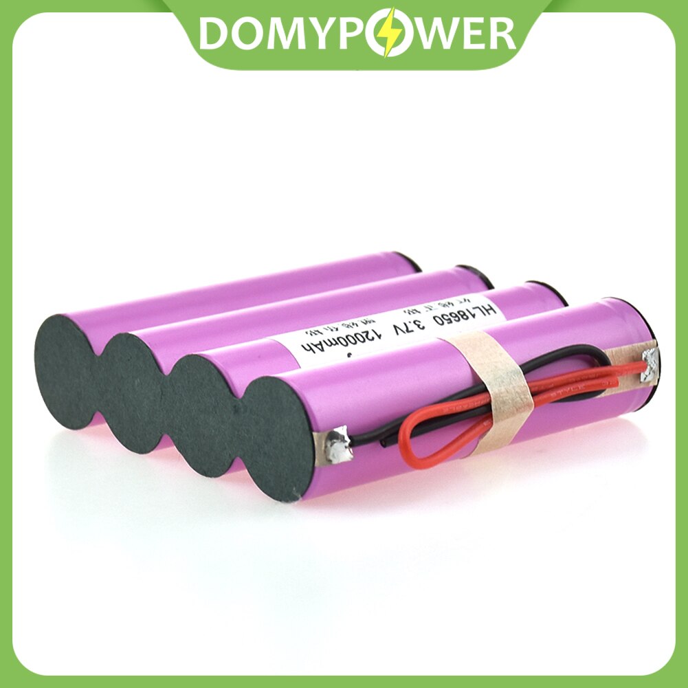 18650 4 batterie parallele agli ioni di litio 3.7V 12000mAh