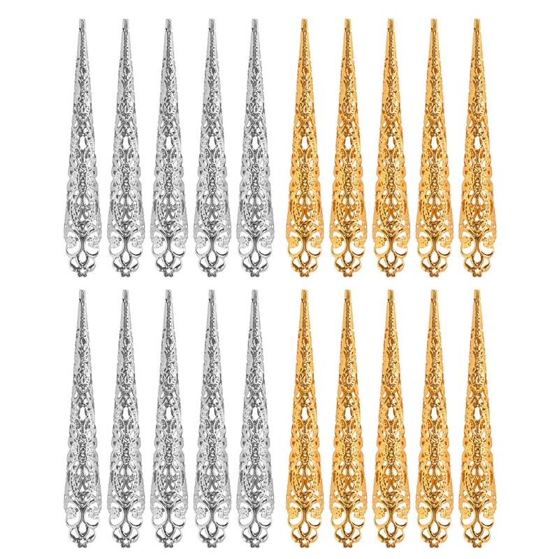 10Pcs anelli per artigli con punta per unghie da dito Bodhisattva a mille mani Guan Yin regina danza del ventre antichi costumi egiziani cinesi