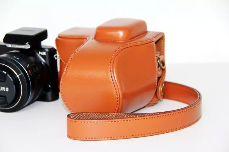 PU Kamera Ledertasche Tasche Für Samsung NX2000 NX1000 16-50mm Objektiv Digitale Slr-kamera
