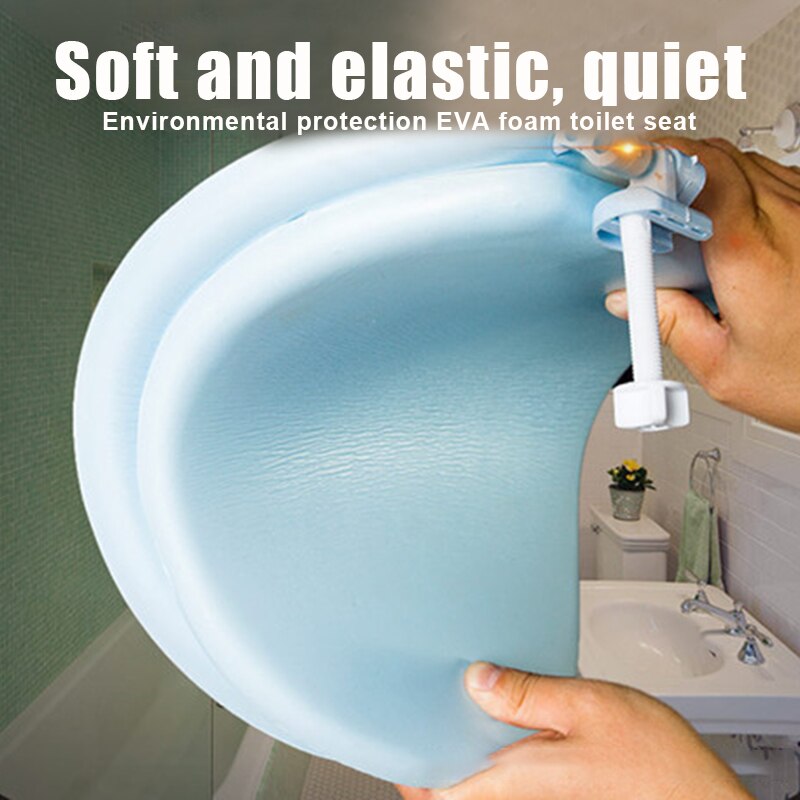 Soft Toilet Seat Round Toilet Seat Round Premium Round Toilet Seat Slow Close Replacement Toilet Seat Fits All Toilet HY