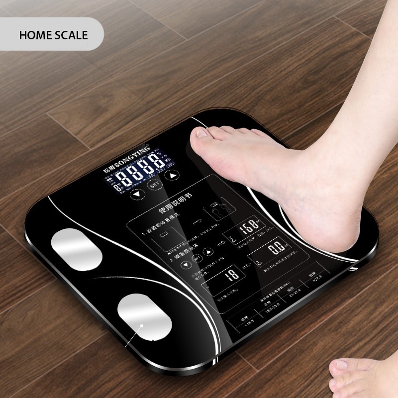 Vet B Mi Schaal Digitale Menselijk Gewicht Mi Weegschalen Bluetooth-Compatibel Floor Lcd Display Body Index Elektronische Smart Wegen weegschalen